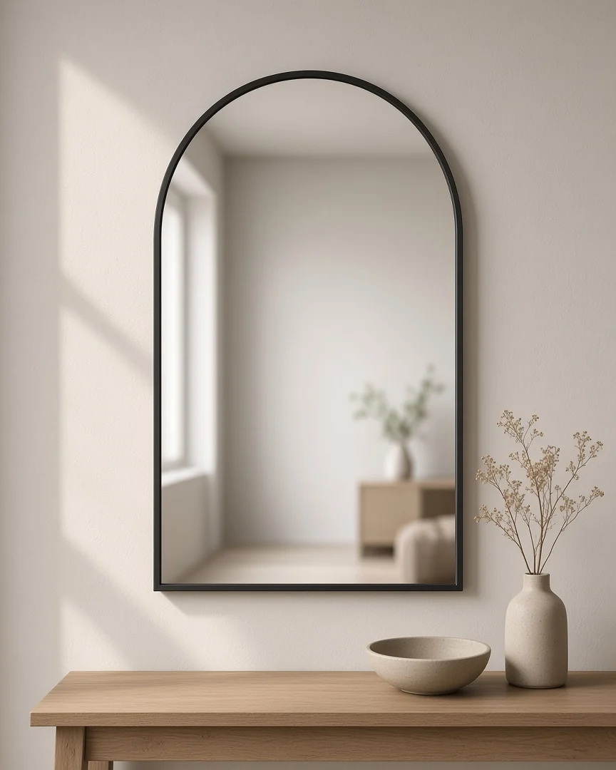 Arched Wall Mirror, in a room setting